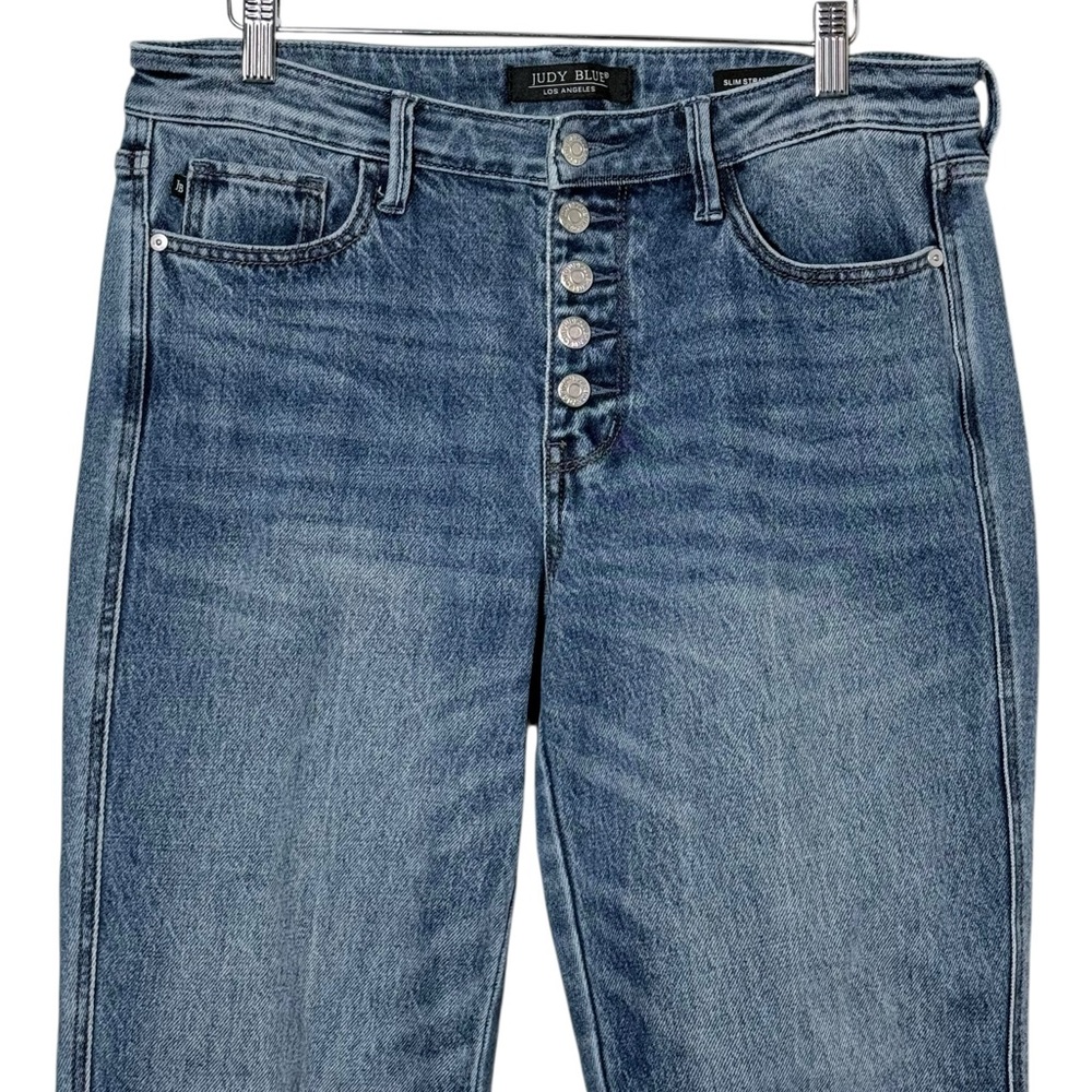 Judy Blue Women's Straight Leg Jeans - Size 9 - Picture 7 of 12
